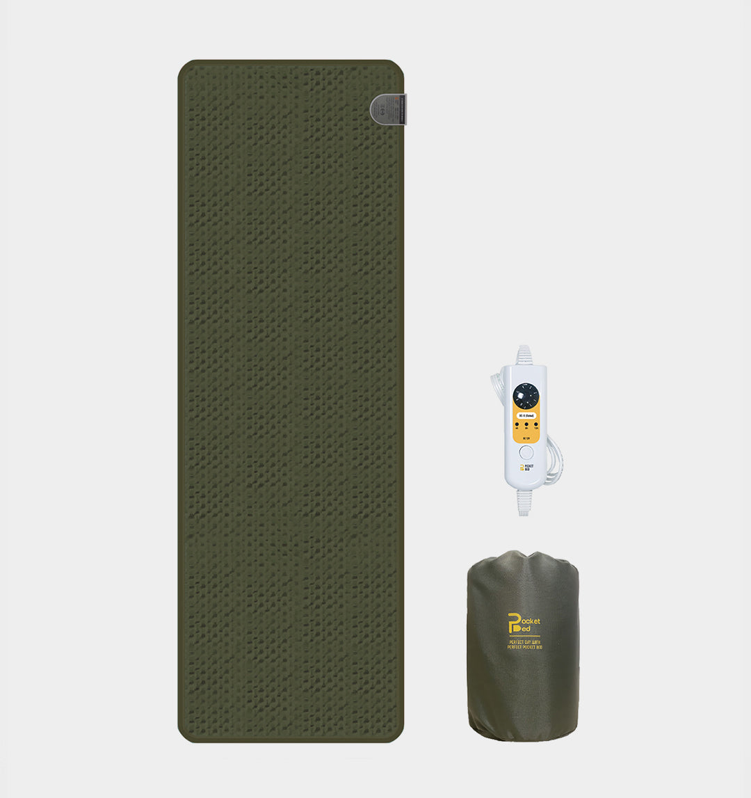 silentfamily / pocket bed / heating pad / heating mat / camping essentials / portable camping mat / winter camping / vanlife