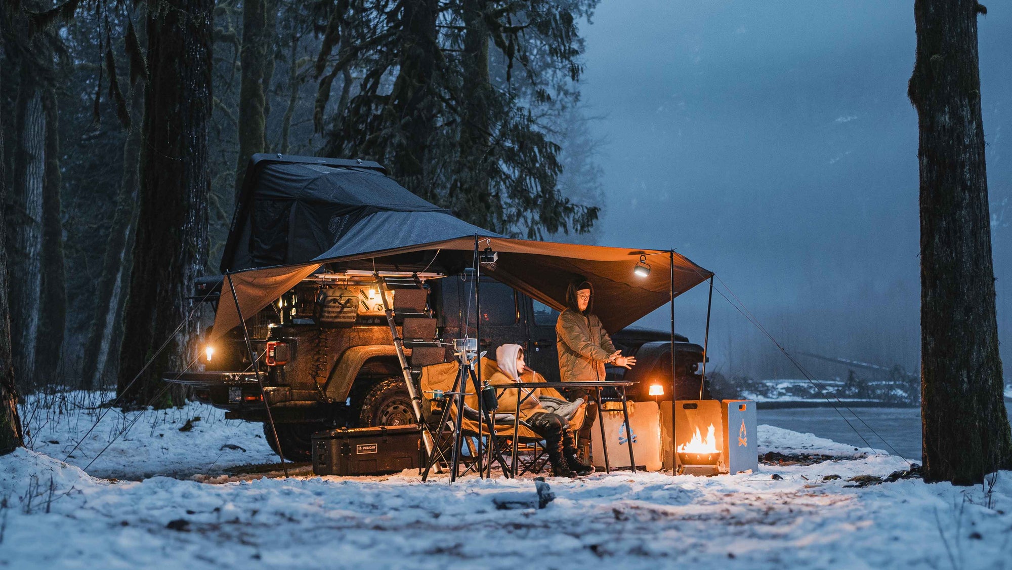 Ep. 18: Rainy & Foggy Winter Camping Vibes - Cozy Escape into Nature